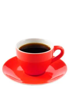Red coffee cup Stock Photos