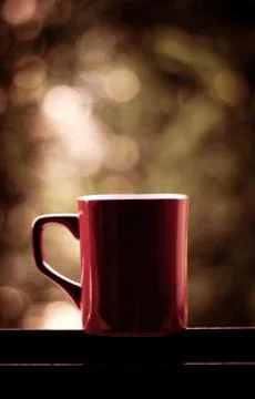 Red coffee cup Stock Photos