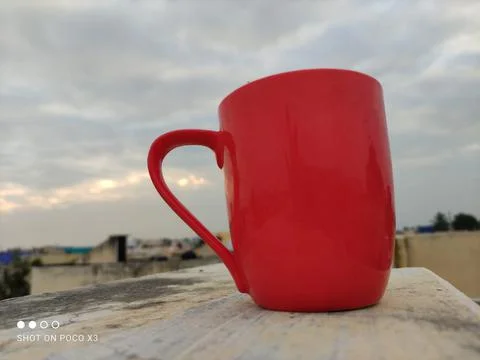 Red Coffee Cup Stock Photos
