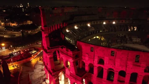 Red Coliseum Stock Footage 241515790
