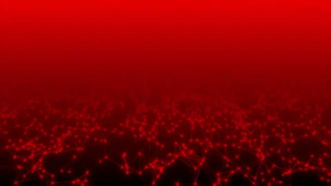 Red color 3d lines and dots mesh futuristic loop able plexus background Stock-Footage 296983371