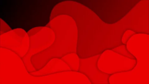 Red color 3d waving element inside fluid background Stock Footage 217905138