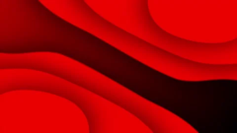 Red color 3d wavy element background Stock Footage 218010060