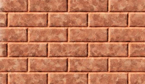 Red color brick wall for brickwork background design Stock Illustration