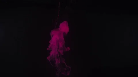 Red color bubble on black background Video stock 76900220