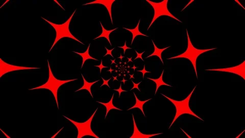 Red color circulating changing shapes on black background Stock Footage 104095414