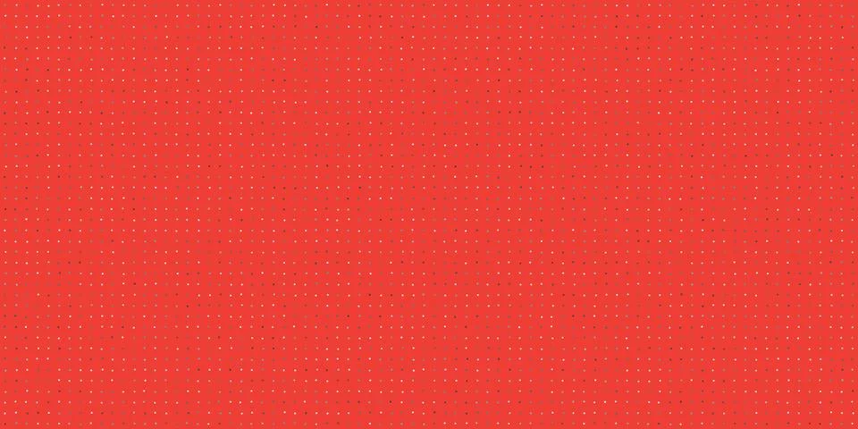 Red color dotty background. Colored dots illustration backdrop. Colorful mi.. Illustrazione stock