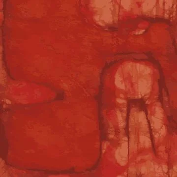 Red color explosion pattern with natural flow. Stock Illustration