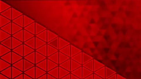 Red color flickering Triangular shapes pattern background Stock Footage 217906796