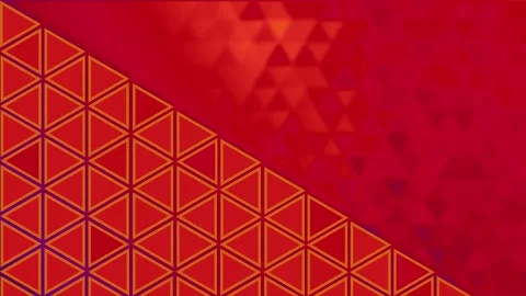 Red color flickering Triangular shapes pattern background Stock Footage 217907035
