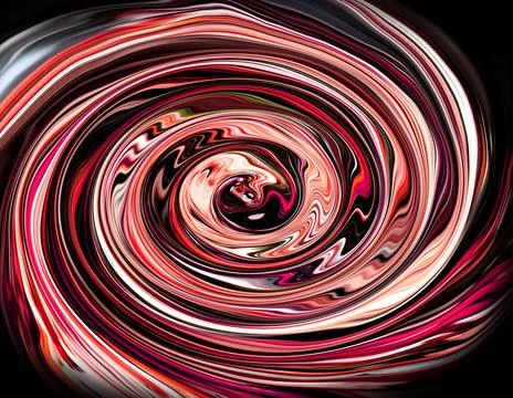 Red Color Fluid Flow Effect Illustration Design Stock Illustration