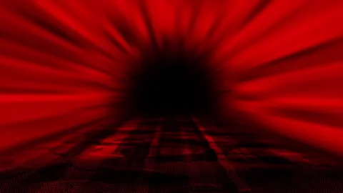 Red color hi-tech particles technology background Stock-Footage 296972627