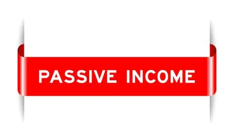 Red color inserted label banner with word paraben free on white background Stock Illustration