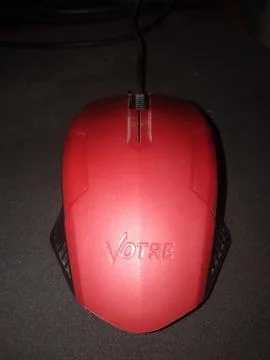 A red color mouse Stock Photos