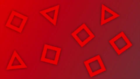 Red color Moving shape background Video stock 204728211