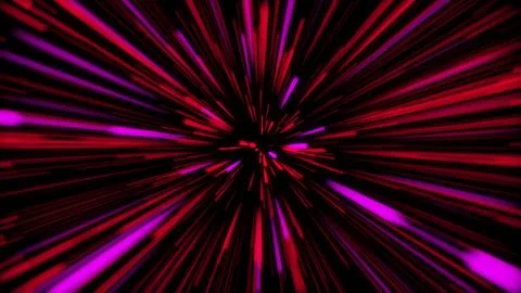 Red color optical fiber rays speedily running illustration background. Stock Illustration