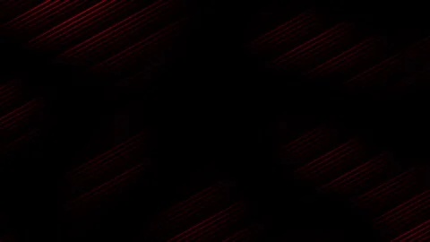Red color parallel lines pattern flowing over black background Stock Footage 307516762