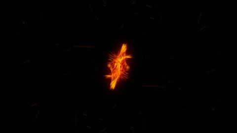 Red Color Particle Explode Animation Background Stock Footage 244832629