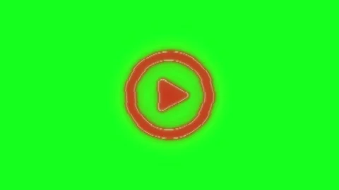 Red color play button. Video play icon, video symbol on green background. T.. Stock Footage 305166599