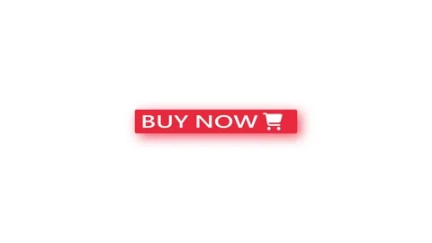 Red color progress bar buy now animated on a white background. Stock Footage 258100520