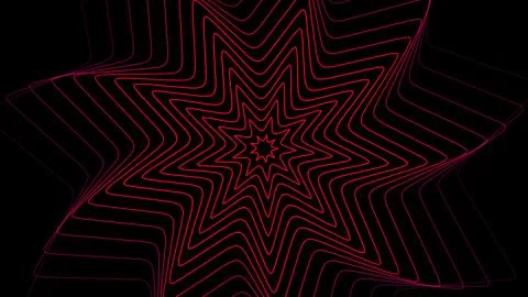 Red color star pattern 3d background illustration. Stock Illustration