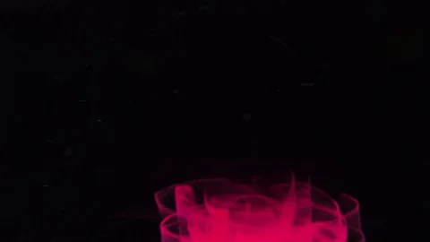 Red color vortex on black background Video stock 76908160