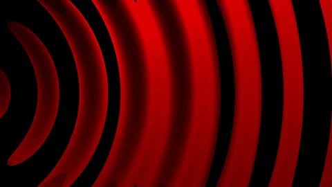 Red Color Waves Radial Concentric Expanding Motion Stock Footage 335557773