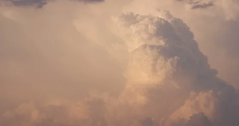 Red colored clouds time lapse in the evening with mountains. Stock Footage 89023151