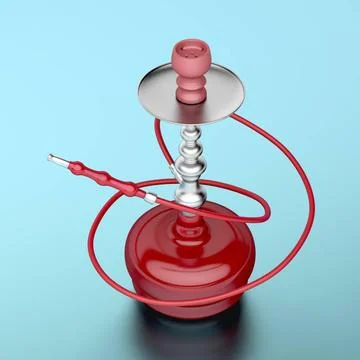 Red colored hookah Red colored hookah with silver elements Copyright: xZoo... Stock Photos