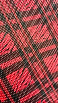 Red colored lather abstract texture background Foto stock
