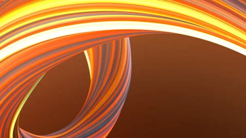 Red colored twisted shape. Abstract geometric 3D render loop animation. HD Stock Footage 116679176