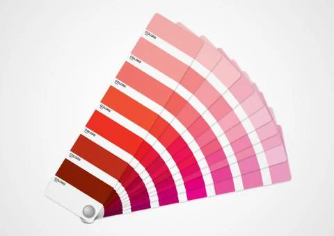 Red colors guide Stock Illustration