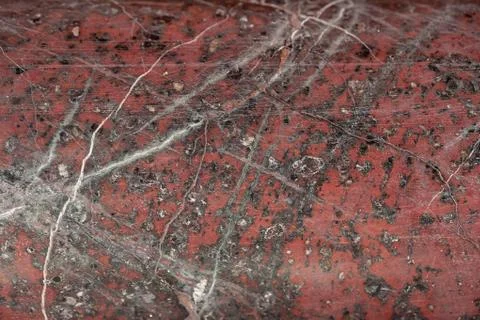 Red column marble tile texture background with cracks Stock Photos