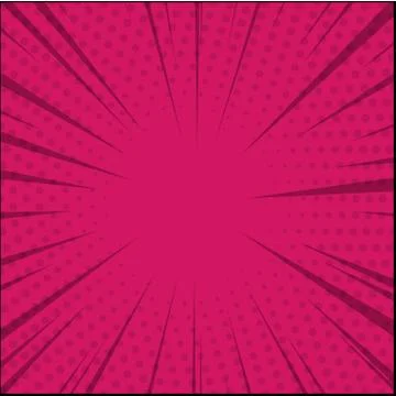 Red comic zoom with lines and dots - Vector 스톡 일러스트