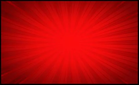 Red comic zoom with lines and dots - Vector Stock Illustration