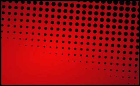 Red comic zoom with lines and dots - Vector イラスト素材