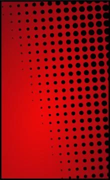 Red comic zoom with lines and dots - Vector 库存插图