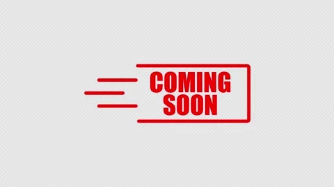 A red coming soon speed label on white background. Stock Footage 337080514