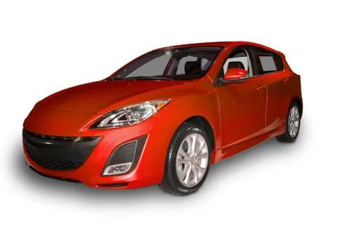 Red compact hybrid Stock Photos