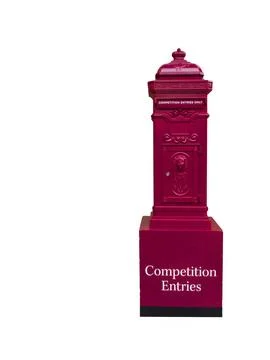 Red competition entry post box Stock Photos
