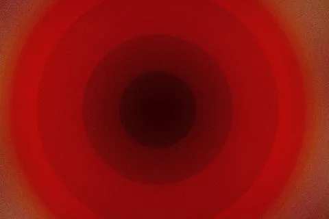 Red Concentric Circle Abstract Background with Grainy Gradient Texture Stock Illustration