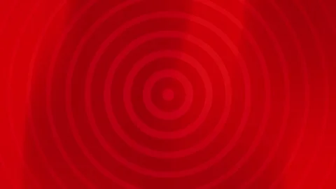 Red Concentric Circles Abstract Background Loop. Stock Footage 286769454