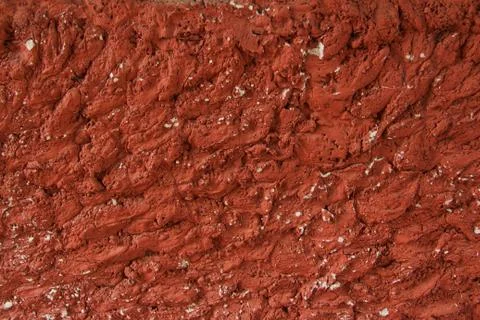 Red concrete wall. background Stock Photos