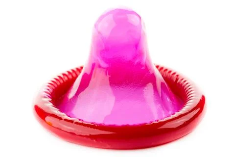 Red condom Stock Photos