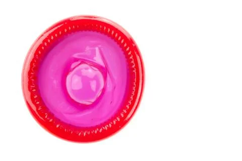 Red condom Stock Photos
