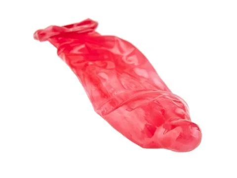 Red condom Stock Photos
