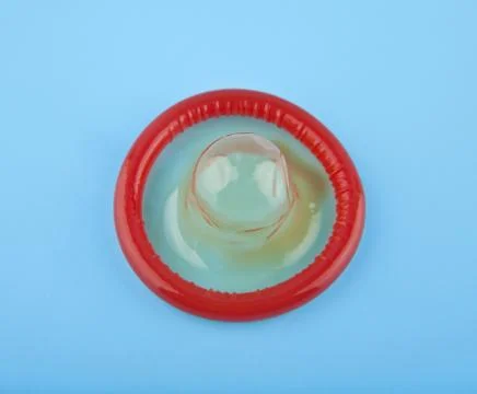 Red condom Stock Photos