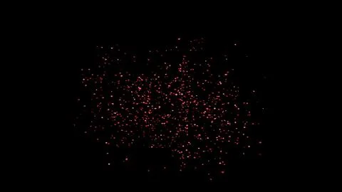 Red Confetti explodes on a black background Stock Photos