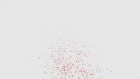 Red Confetti Explosions Alpha Luma Matte Channel Stock Footage 278941030