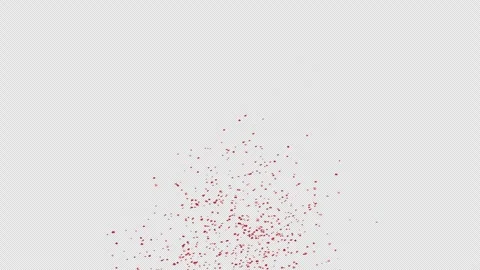 Red Confetti Explosions Alpha Luma Matte Channel Stock Footage 278941069